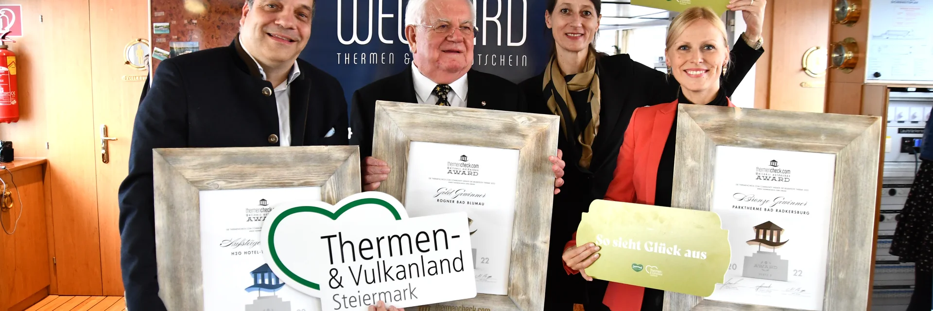 Die Gewinner des Thermencheck Awards kommen aus dem Thermen- & Vulkanland Steiermark | © Thermen- & Vulkanland | Christian Thomaser