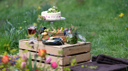Picnic at the organic flower farm "Vom Hügel | © Bio-Blumenhof "Vom Hügel"