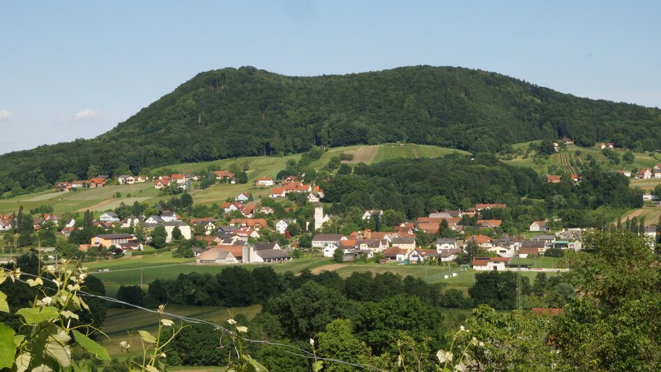 Blick auf die Landschaft von Tieschen