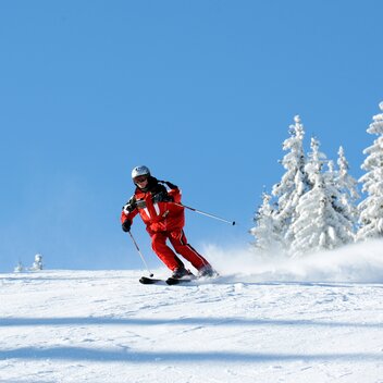 Skifahren am Familienskiberg