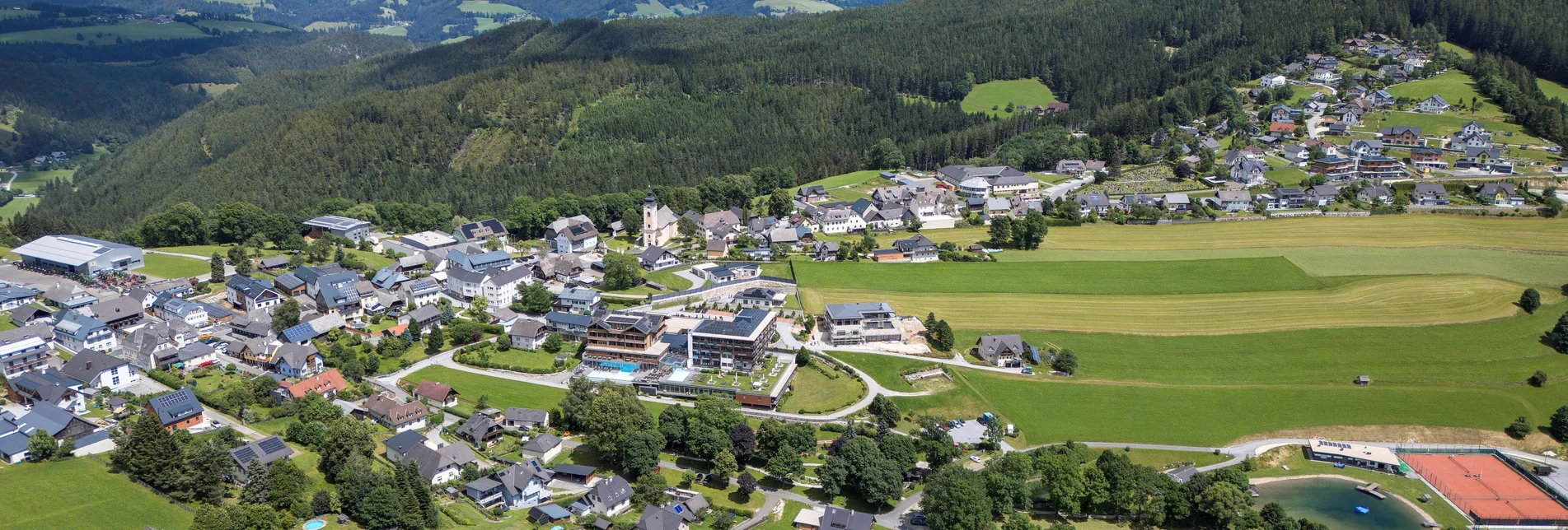Luftaufnahme Fischbach im Joglland