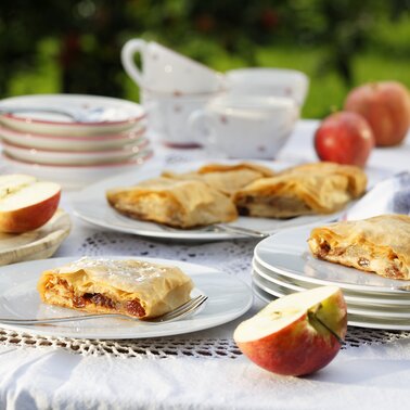 Apple strudel from eastern Styria