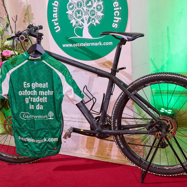 Bike der Radregion Oststeiermark beim Steirerball in Wien