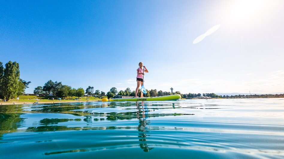 Stand Up Paddling am Schwarzlsee