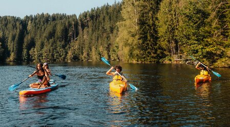 Kajak fahren am Hirzmann Stausee | © Region Graz | studio draussen