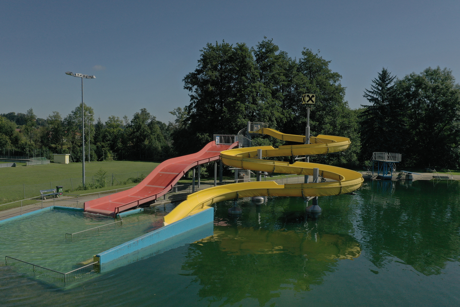 Freibad Bad Schwanberg Rutsche 
