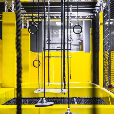 Ninja Parcour in the Jumparea at Playworld in Spielberg | © Playworld Spielberg | Playworld Spielberg