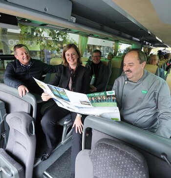 Landesrätin Barbara Eibinger-Miedl, Kulinarium Steiermark-Botschafter Johann Lafer und Erich Neuhold, GF Steiermark Tourismus | © Steiermark Tourismus