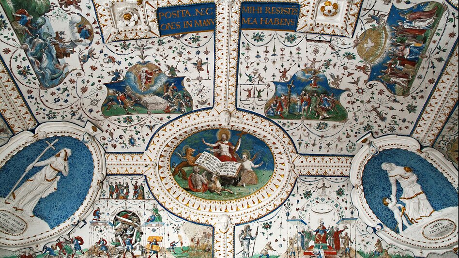 Kunst in der Burg Strechau - Deckenmalerei