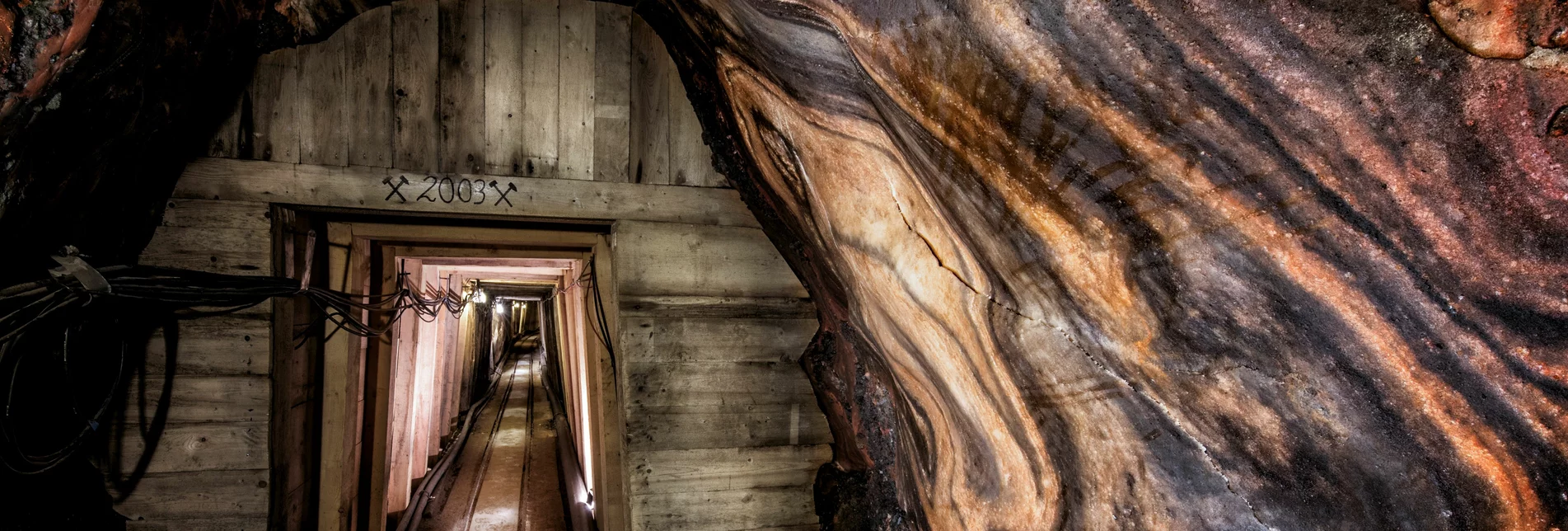 Stollensystem im Salzbergwerk Altaussee | © Salzwelten Altaussee