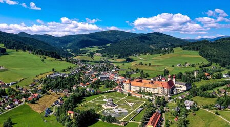St. Lambrecht von oben | © Holzwelt Murau | Tom Lamm | © Holzwelt Murau