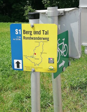 Wegweiser des S1 | Infobüro Bad Waltersdorf | © Erlebnisregion Thermen- & Vulkanland