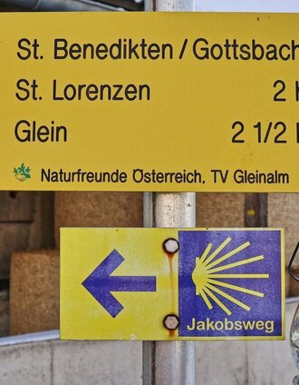Ausgangspunkt mit Wegweiser | Weges OG | © Weges OG