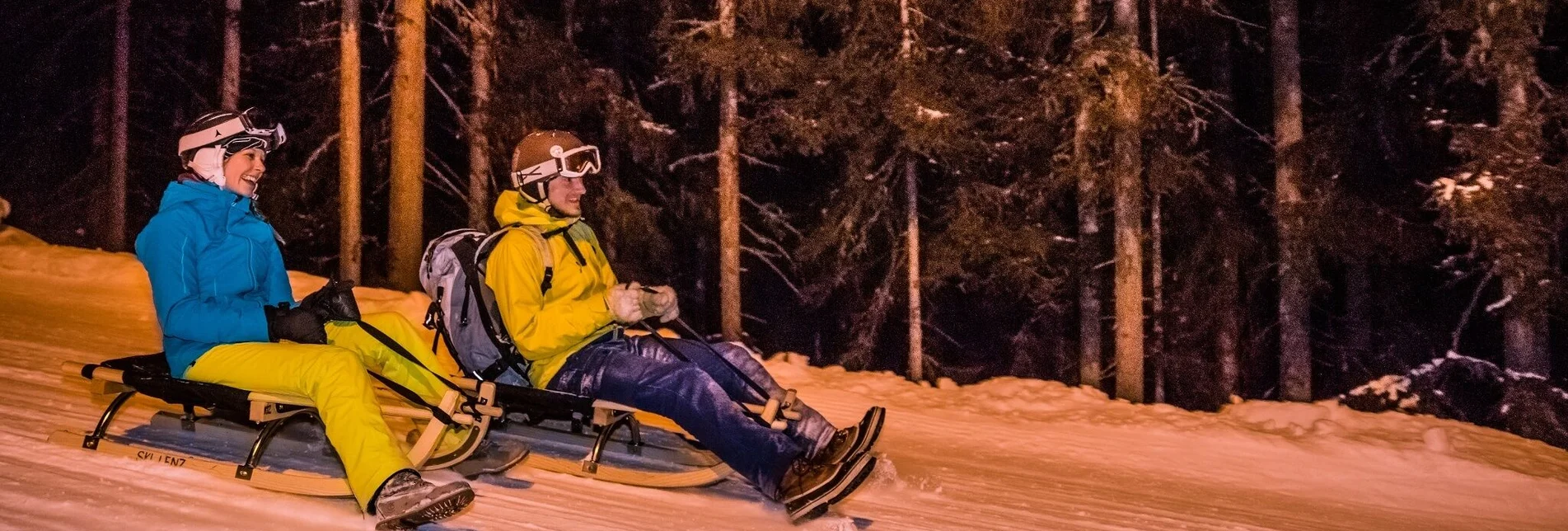 Sledding Sledding fun in the evening at Reiteralm - Touren-Impression #1 | © Martin Huber