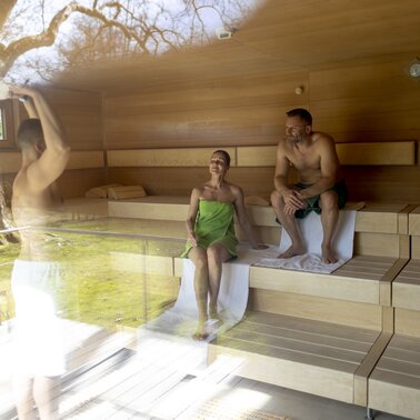 Aufguss in der Saunawelt Therme der Ruhe Bad Gleichenberg