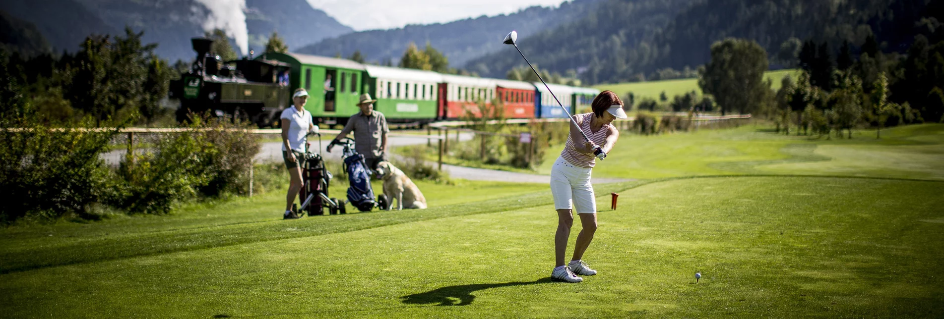 Golfplatz Murau-Kreischberg mit Murtalbahn | © STG | Tom Lamm