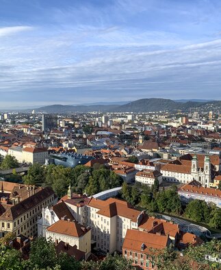 View of Graz from the Schlossberg | © Steiermark Tourismus | Sarah Valda