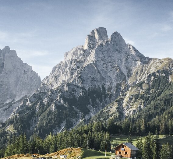 Bergrettungshütte im Gesäuse | © Nationalpark Gesäuse | Stefan Leitner | Bild-Nutzung nur in Zusammenhang mit dem Nationalpark Gesäuse möglich.