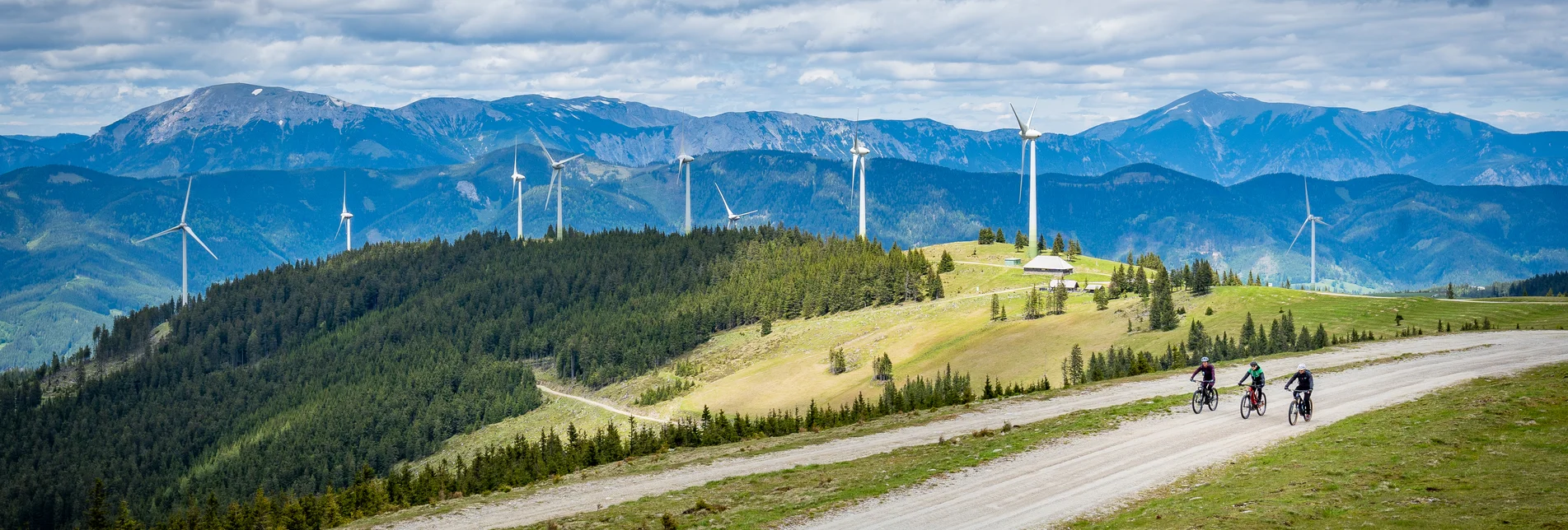 Unterwegs im Wind & Bike Park Pretul | © STG | Jesse Streibl