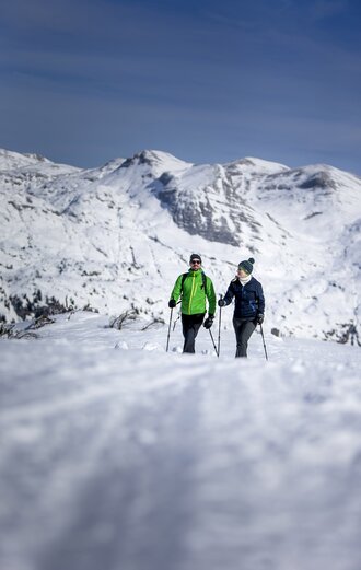 Winterwandern mit Aus- und Weitblicken auf der Tauplitz