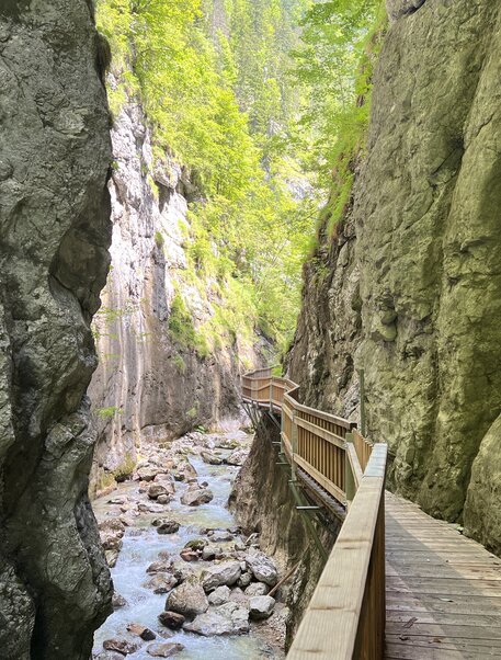Geo trail in the Nothklamm gorge in the Eisenwurzen Nature Park