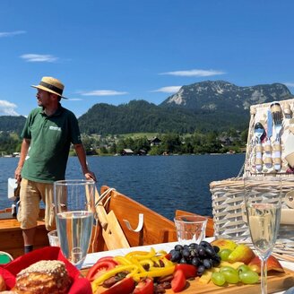Plättenfrühstück, Altaussee, Sandling | © Altaussee Schifffahrt