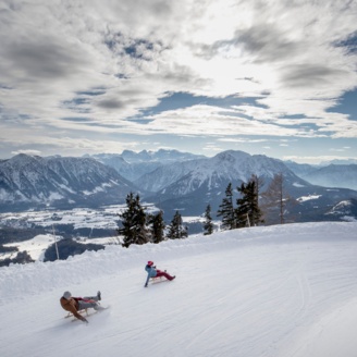 Rodelvergnügen am Loser, Altaussee, Ausblick oben | © TVB Ausseerland Salzkammergut