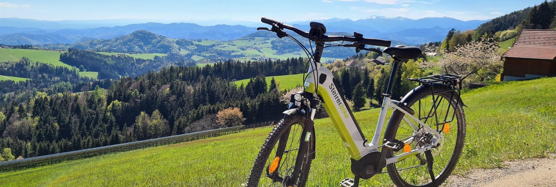 E-Bike_Almenland_Foto Schwetz | © Naturpark Almenland