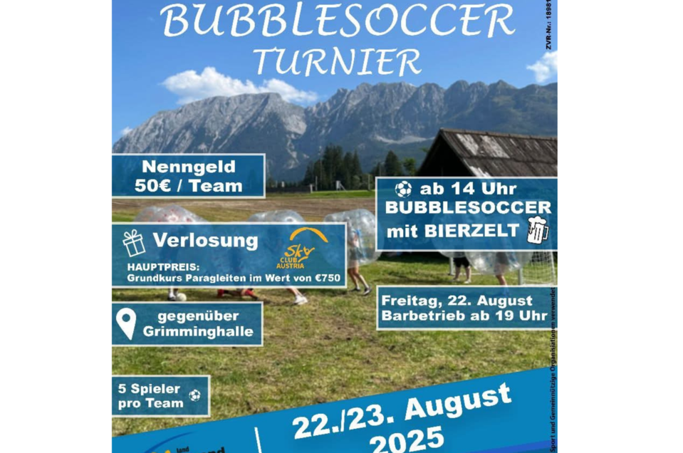 Bubble Soccier Turnier 2025 | © Landjugend Bad Mitterndorf