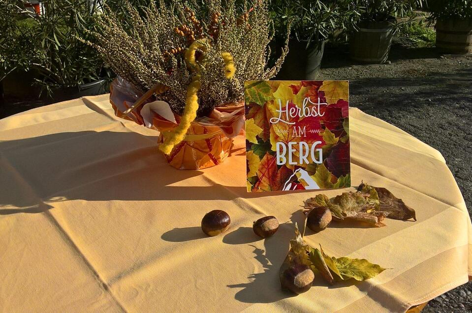 Tisch mit Kastanien | © Privat