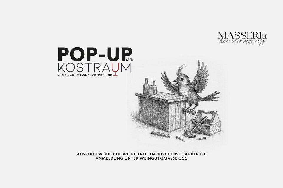 Pop up mit Kostraum | © Weingut Masser