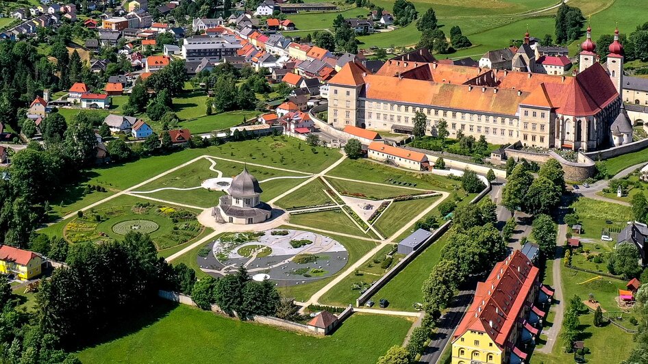 Stiftsgarten von oben