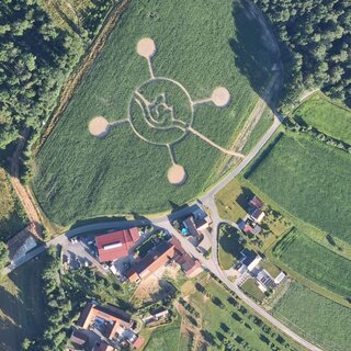 Maislabyrinth_Naturpark Pöllauer Tal_Oststeiermark | © Lindenhof Kröpfl