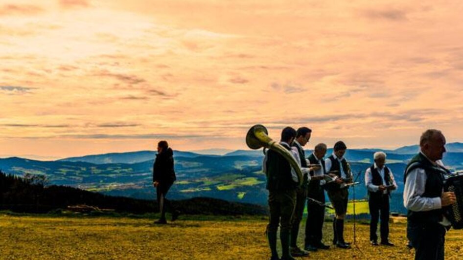 Musikanten auf der Alm | © Glatzl Trahütten Alm