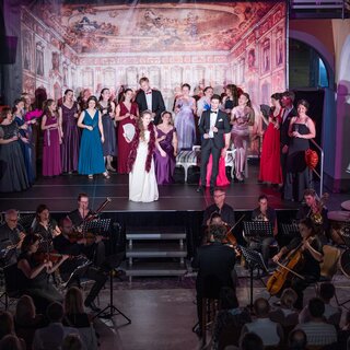 Tolle Stimmung im Rathausinnenhof | © Meieregger