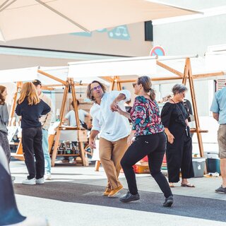 Musik und gute Stimmung am Hauptplatz Fehring | © Sebastian Friedl