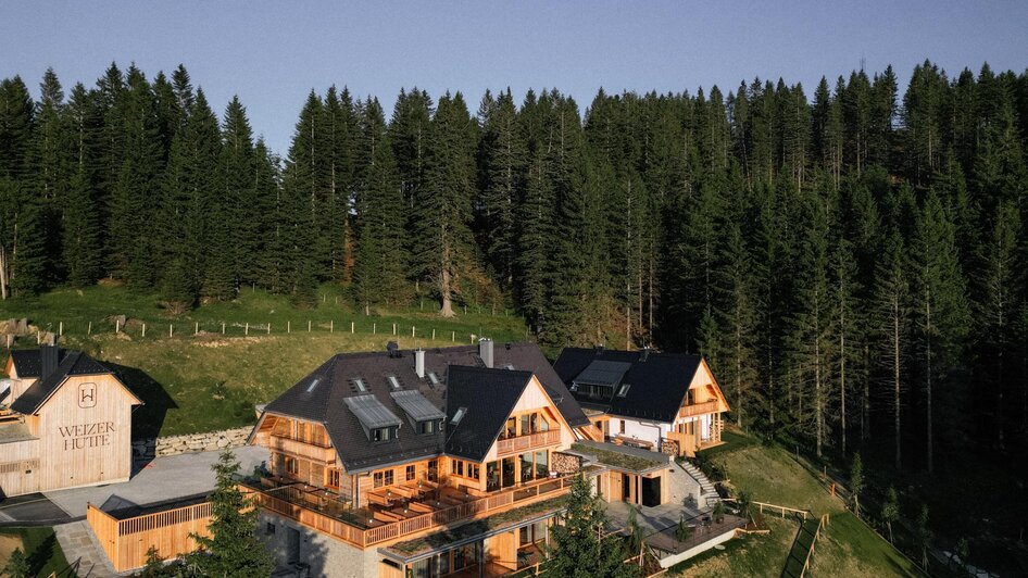 Weizerhütte_Außenansicht_Sommeralm_Oststeiermark | © Weizerhütte