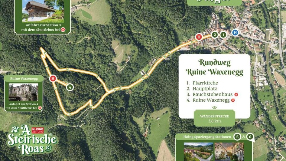 Steirische Roas_ Streckenplan_Oststeiermark | © Steirische Roas