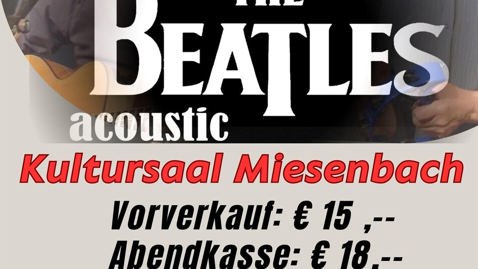 Flyer The Beatles acoustic_Oststeiermark | © Gemeinde Miesenbach