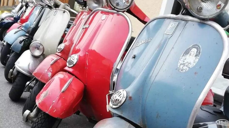 Einige Gäste kommen mit der Vespa | © Das Markthaus Gnas