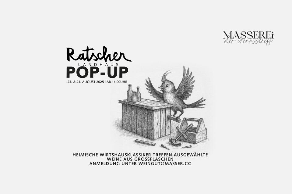 Pop up mit Ratscher Landhaus | © Weingut Masser