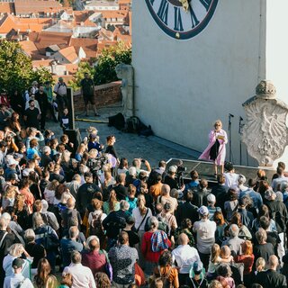 Eröffnung am Schlossberg | © steirischer herbst-Johanna Lamprecht