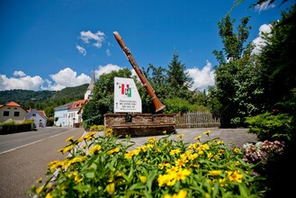 Österr. Blasmusikmuseum-Klarinette Ortseinfahrt | © Holzwelt Murau, Tom Lamm