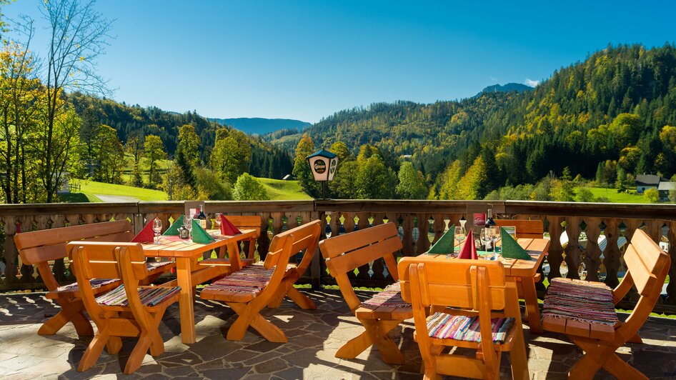 AlpenStub´n, Altaussee, Terrasse | © AlpenStubn