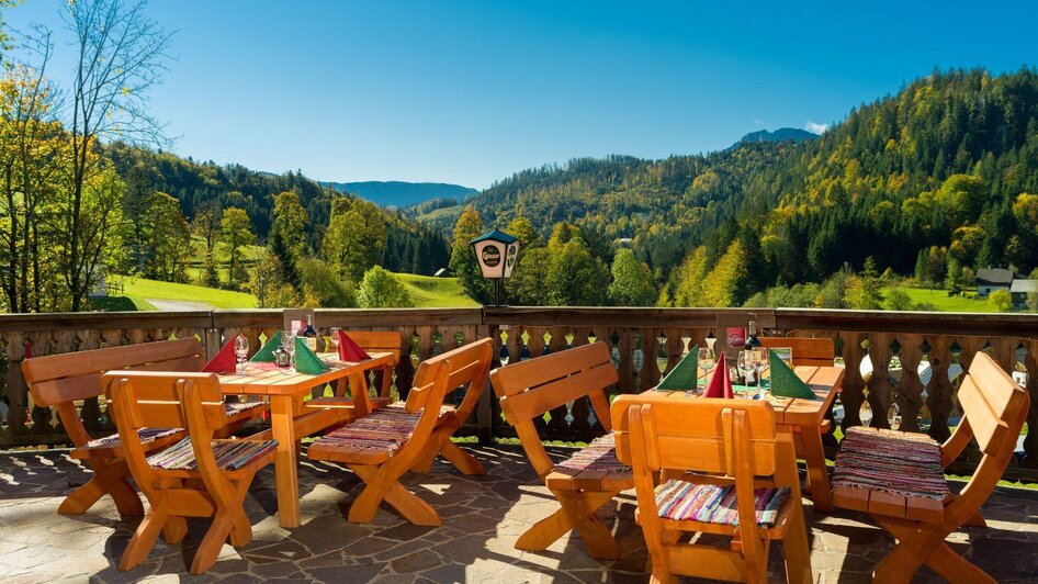 Alpenstube, Altaussee, Terrasse | © Gerhard Wolkersdorfer