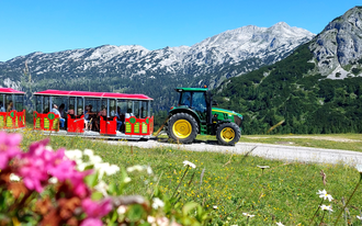 Slow train ride on the Hollhaus slow train | © Berggasthof Hollhaus