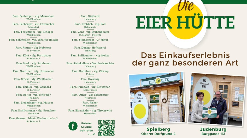 Eierhütte-Spielberg-Folder1-Murtal-Steiermark | © Eierhütte