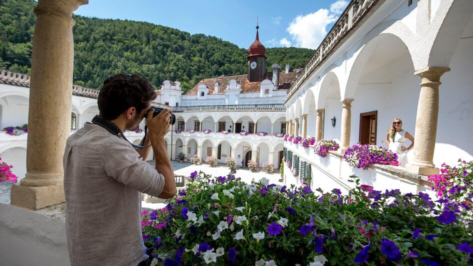 Renaissance-Innenhofen von Schloss Herberstein | © Steiermark Tourismus