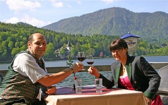 Gasthaus Stöckl, Grundlsee, Gastgarten | © Gasthaus Stöckl