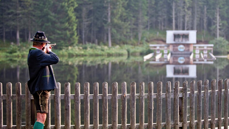 Wasserscheibenschießen Schattensee | © Holzwelt Murau